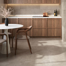 Load image into Gallery viewer, Shellstone stone effect floor tile on kitchen floor and wall