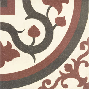 Victorian Nou pattern tile corner piece