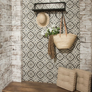 Lifestyle image of Victorian Florentine tiles used on a wall