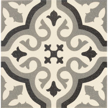 Load image into Gallery viewer, Victorian Florentine pattern tile centre piece in white
