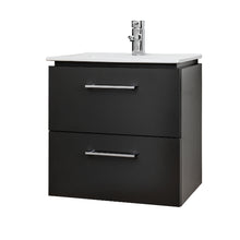 Load image into Gallery viewer, Weston 500mm 2 Drawer Wall Hung Vanity Unit Satin Grey